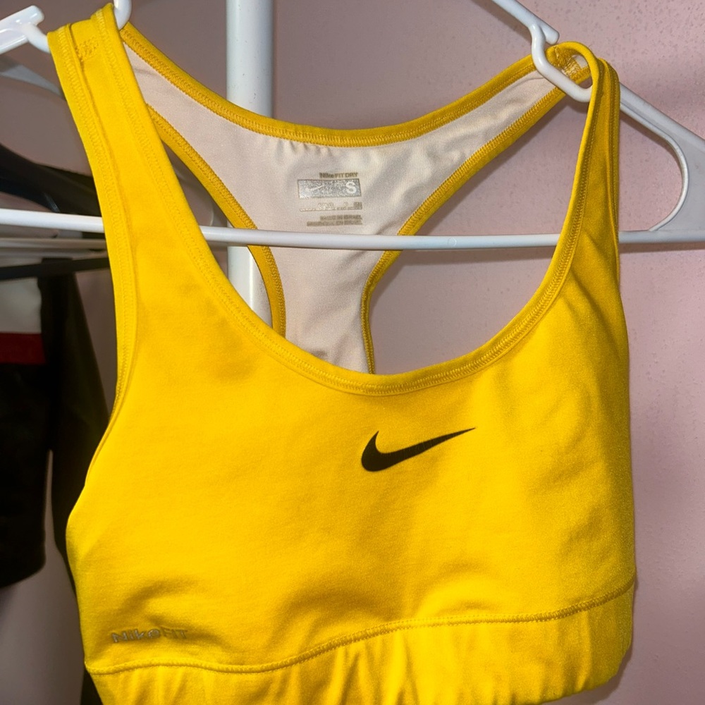 Nike Women's Bright Yellow Sports Bra